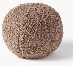 Cuscino decorativo rotondo in teddy Dotty