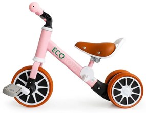 Triciclo di equilibrio per bambini in rosa ECOTOYS