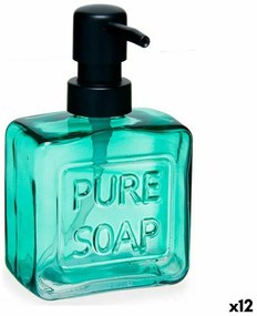 Dispenser di Sapone Pure Soap 250 ml Cristallo Verde Plastica (12 Unità)