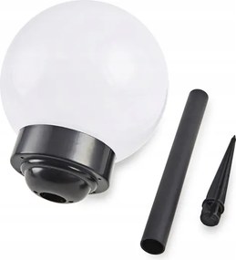 Lampada solare a LED, 1,2 V, 6500 K, 200 mAh, Ø 10 cm, IP44, bianco/nero