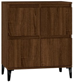 Credenza rovere marrone 60x35x70 cm in legno multistrato