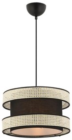 Lampadario a cavo HALO 1xE27/60W/230V nero/crema