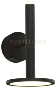 Tua, applique, nero opaco, led/9w 3000k 800lm , 15x18 h26cm dimmera...