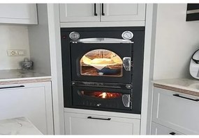 Forno A Legna Da Incasso A Cottura Indiretta 45x80 In Acciaio Per Esterni Smart Clementi