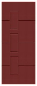 Pannello per porta d'ingresso P190 pellicolato pvc rosso L 92  x H 210.5 cm, Sp 6 mm apertura sinistra