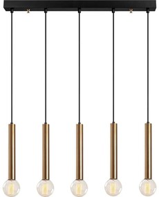 Lampadario a cavo TEMPO 5xE27/40W/230V dorato