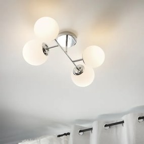 Brilagi - Plafoniera MALONY 4xE14/20W/230V cromo lucido