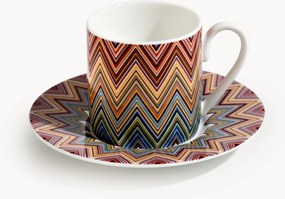 Set di 2 tazzine da caffè con piattino Fine Bone China Jarris