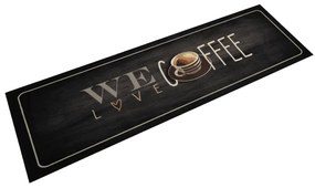 Tappeto Da Cucina Lavabile Testo Caffè 45x150 Cm İn Velluto /