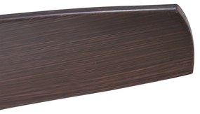 Ventilatore da soffitto nero con stampa legno 132 cm con LED dimmerabile con telecomando - Joly