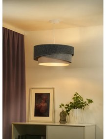 Duolla-Lampadario a sospensione con filo KOBO ECO REC. 1xE27/15W/230V diametro 45 cm verde/grigio/color crema