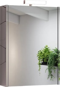Specchio Contenitore Con Illuminazione Akira bianco L 51.5 x H 70 x P 15.5 cm