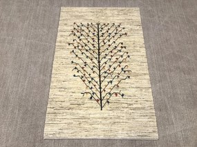 Gabbeh Tappeto 150x100 Beige (Iran) Annodato A Mano
