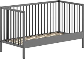 Lettino color antracite in pino massiccio 70x140 cm DINO – Vipack