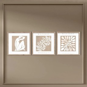 Set di dipinti 3 pz 30x30 cm Matisse – Styler