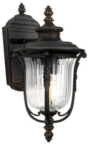 Applique classico chic da esterno KL-LUVERNE2-S bronzo IP44 1X E27 ELSTEAD