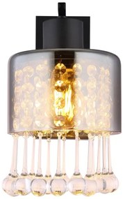 Globo 15884W - Applique HENDRY 1xE27/60W/230V nero