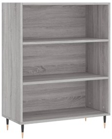 Libreria grigio sonoma 69,5x32,5x90 cm in legno multistrato