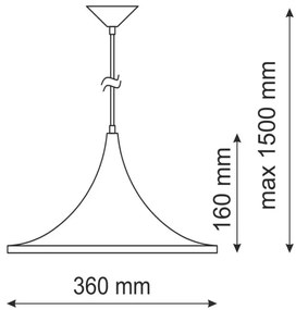 Lampadario MODERN 1A 1xE27/20W/230V