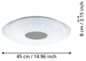 Eglo 900083 - Plafoniera LED dimmerabile LANCIANO-Z LED/19,2W/230V