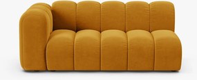 Modulo Lupine 3 posti con bracciolo in velluto Salvador – L175 cm