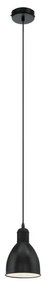 Eglo 55243 - Lampada a sospensione PRIDDY su cavo 1xE27/60W/230V, nera