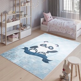 Tappeto per bambini con un simpatico panda Larghezza: 120 cm | Lunghezza: 170 cm