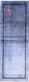 Loribaft Tappeto persiano 70x210 Blu (Iran) Annodato A Mano