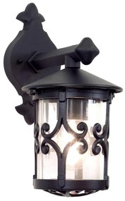 Elstead BL8-BLACK - Applique da esterno HEREFORD 1xE27/100W/230V IP23