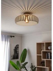 Eglo 901747 - Plafoniera MOGANO 1xE27/40W/230V diametro 43 cm color crema