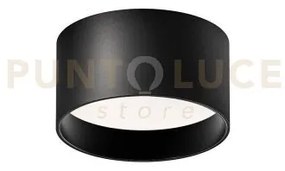 Gpl333c- faretto led  in alluminio nero satinato 3000k 937lm 12w d....