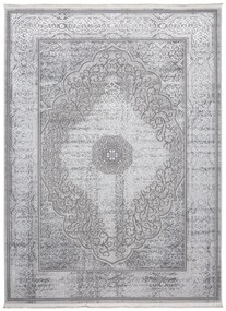 Esclusivo tappeto grigio con motivo orientale bianco Larghezza: 200 cm | Lunghezza: 300 cm