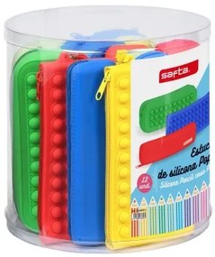 Astuccio Scuola Safta Pop It Multicolore Set (12 Pezzi)