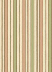 GP & J Baker Carta da parati Melbourne Stripe - Soft Red/ Green
