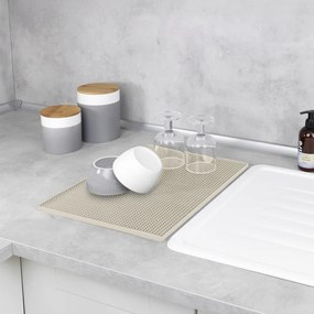 Tappetino scolapiatti beige in gomma 40x30 cm Maxi – Wenko