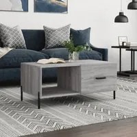 Tavolino da Salotto Grigio Sonoma 90x50x40 cm Legno Multistratocod mxl 80926