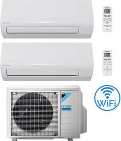 Daikin - Climatizzatore garanzia italia new sensira Wifi Dual Split 7000 + 9000 btu con u.e. 2MXF40A Classe a++/a+