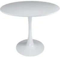 Tavolo rotondo 100 cm, tavolo da pranzo tondo mod. Omar - Colore: Bianco - TR08-10OMPM