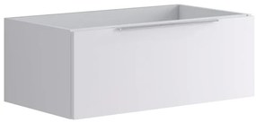 Armadietto bagno a terra Brera 1 cassetto P 45.5 x L 79.5 x H 30 cm laccato opaco bianco