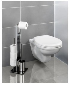 Scopino con supporto per carta igienica Rivalta - Wenko