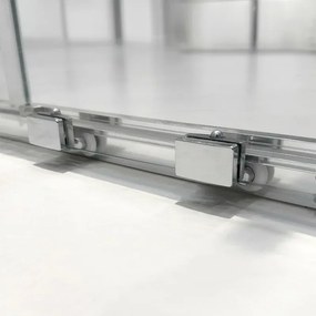 Porta doccia nicchia 120 cm scorrevole con vetro in cristallo trasparente Ted