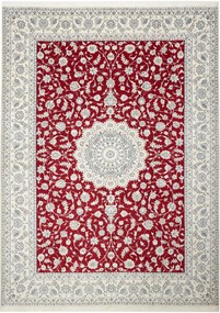 Nain Tappeto 250 x 340 Rosso (Iran) Annodato A Mano