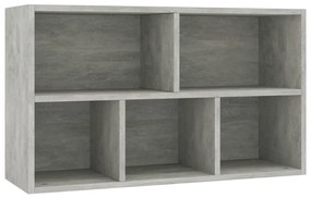 Libreria/Credenza Grigio Cemento 50x25x80 cm Legno Multistrato