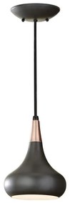 Feiss FE-BESO-P-S-DBZ - Lampada a sospensione su cavo BESO 1xE27/60W/230V Ø17,9 cm nero/rame