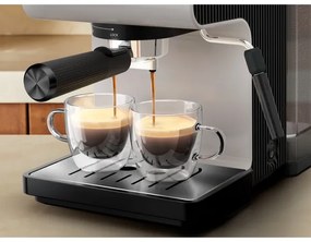 Krups - Macchina da caffè a leva per two tazze AUTHENTIC 1450W/230V grigio