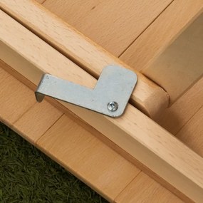 Tavolo in legno richiudibile pic nic LAURA 70x140 cm Naturale