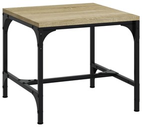 Tavolino da salotto rovere sonoma 50x50x35 cm legno multistrato