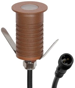 Faretto Segnapasso LED 3W IP67 Corten Professional Colore Bianco Caldo 2.700K