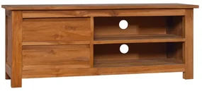 Mobile Porta Tv 100x30x40 Cm İn Legno Massello Di Teak /