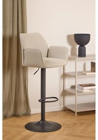 Sgabello da bar beige con altezza regolabile/con braccioli (altezza della seduta 85 cm) Glenda – Actona